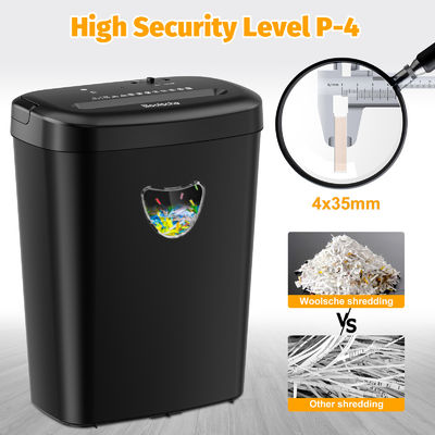 CD228P-12 বড় 12 শীট ব্যবসা কাগজ Shredder বাণিজ্যিক Shredding মেশিন 25L