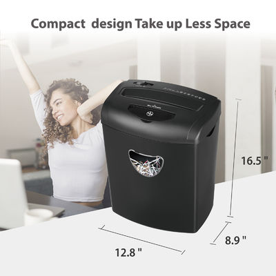 ওভারলোড সুরক্ষা বাণিজ্যিক কাগজ Shredder মেশিন CD218P 10 শীট ক্রস কাট 5.55 গ্যালন 21L বিন বাস্কেট