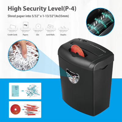21L বিন খণ্ড 10 শীট A4 shred ক্ষমতা P-4 নিরাপত্তা স্তরের কাগজ shredder মেশিন CD218P