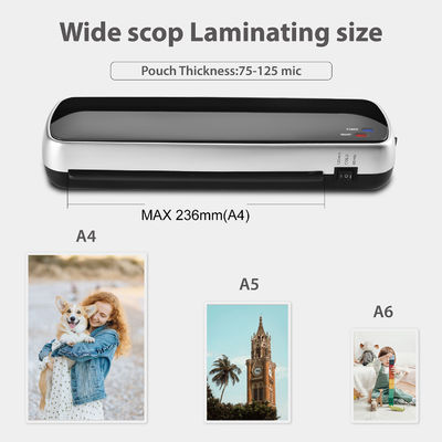 AC110V/60Hz অফিস ল্যামিনেটর মেশিন 3-6 মিনিটের জন্য উষ্ণ আপ সময়