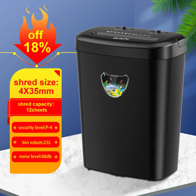 সিডি 228 পি -12 ইটিএল সার্টিফাইড 25L ভারী দায়িত্ব অফিস পেপার Shredder সঙ্গে 68 ডিবি গোলমাল স্তর ক্রস কাটা