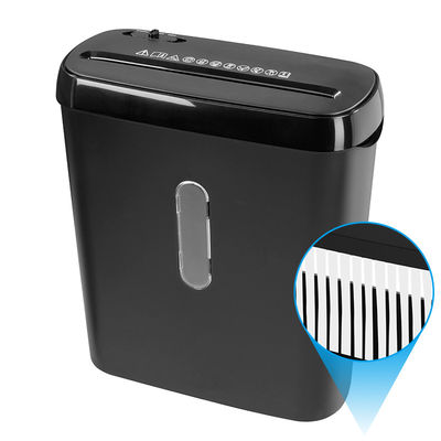 6 শীট স্ট্রিপ কাট পেপার Shredder মেশিন সঙ্গে 8L মিনি বাস্কেট বিন S636B
