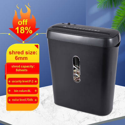 S636B স্ট্রিপ কাটা কাগজ shredder 6 শীট A4 মিনি shredding মেশিন 8L বিন সঙ্গে হোম অফিস ব্যবহারকারীর জন্য