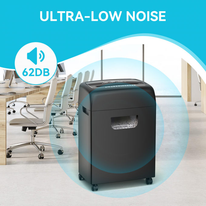 উচ্চ ক্ষমতা ভারী দায়িত্ব 18 শীট কাগজ ক্রেডিট কার্ড Shredder ক্রস কাট 20L কাগজ Shredding মেশিন অফিস ব্যবহারের জন্য C281P 4