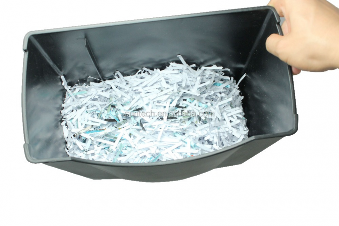 C506P 14L বাস্কেট বিন ক্রস কাট ক্রেডিট কার্ড কাগজ Shredder মেশিন 5 শীট ধারণক্ষমতা হোম এবং অফিস ব্যবহারের জন্য 3