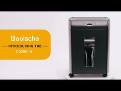 CD290P 10 শীট মাইক্রো কাট ভারী দায়িত্ব ব্যবসা কাগজ 18Liter টান আউট বিন কাগজ shr সঙ্গে সিডি shredder
