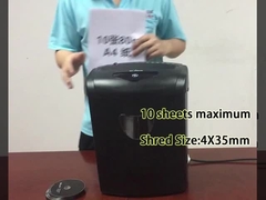 CD218P-10 21L বাস্কেট বিন ক্রস কাট হোম অফিসের জন্য কাগজ shredder মেশিন