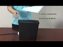 S606B স্ট্রিপ কাটা কাগজ shredder মেশিন 6.8mm shred আকার 5 শীট A4