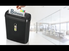 SD108P হোম এবং অফিসের জন্য 11L বাস্কেট বিন দিয়ে স্ট্রিপ কাটা কাগজ shredder